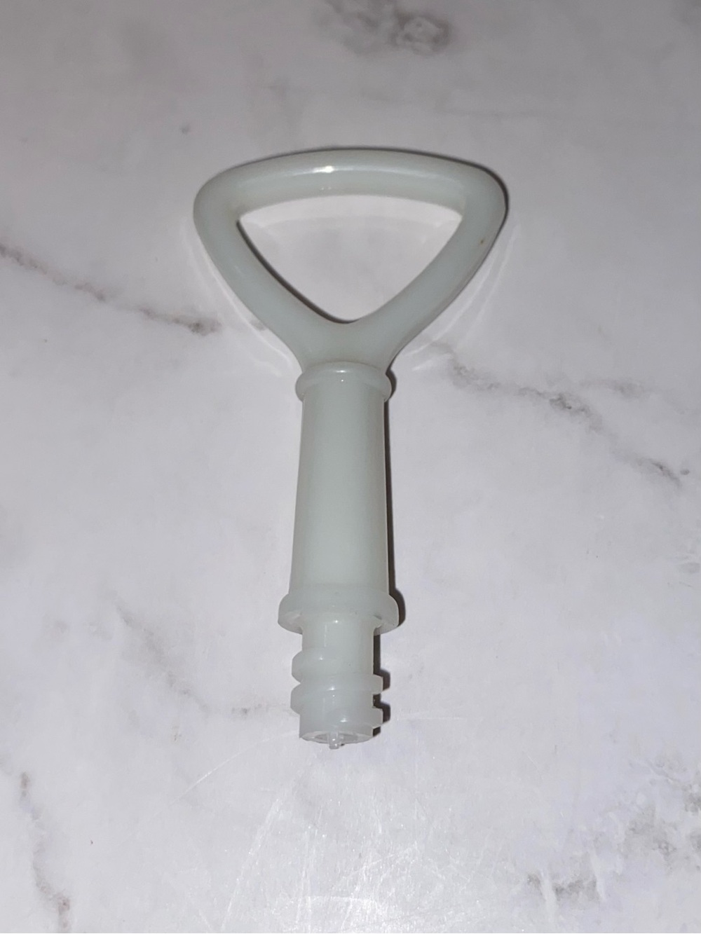 Tupperware White Suzette Divided Dish (608) Replacement Handle Only